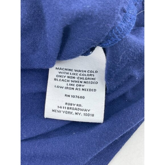 Ruby Rd Petite Women's Blue Lined Lace Sleeveless Scoop Neck Top Size PM - Picture 8 of 11